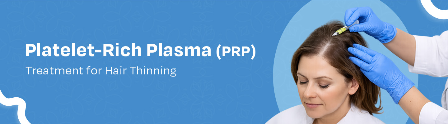 PRP treatment procedure for diffuse hair loss

